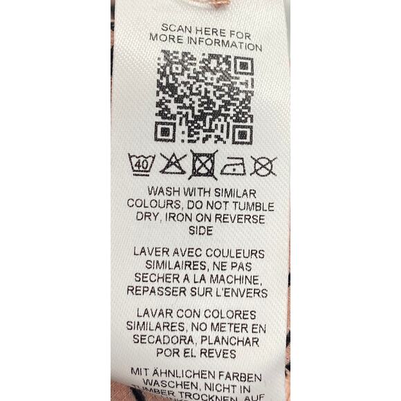 ASOS Design Floral Jumpsuit Wide Leg Cinch Ties Waist Black Pink Curve Womens 16 - Picture 8 of 9